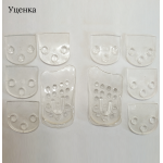 Уцененные силиконовые полустельки 5 слоев для увеличения роста Y-02 Y, (на 3 см)