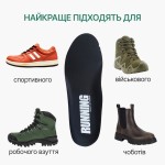 Спортивні устілки Ortholite Daniel з амортизацією для кросівок, чорного кольору