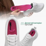 Спортивні устілки з амортизацією для активного руху, малинового кольору
