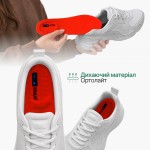 Спортивні устілки з амортизацією для активного руху, помаранчевого кольору