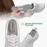 Спортивні устілки з амортизацією для активного руху, світло-сірого кольору
