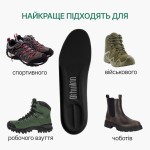 Спортивні устілки з амортизацією для активного руху, чорного кольору