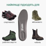 Спортивні устілки з амортизацією для активного руху, сірого кольору