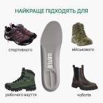 Спортивні устілки з амортизацією для активного руху, світло-сірого кольору