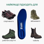 Спортивні устілки з амортизацією для активного руху, синього кольору