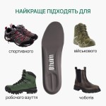 Спортивні устілки з амортизацією для активного руху, темно-сірого кольору