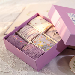 Набір жіночих шкарпеток Caramella «Purple Flowers», 6 пар