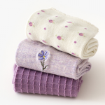 Набір жіночих шкарпеток Caramella «Purple Flowers», 6 пар