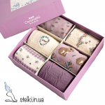 Набір жіночих шкарпеток Caramella «Purple», 6 пар
