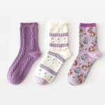 Набір жіночих шкарпеток Caramella «Purple», 6 пар