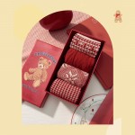 Подарунковий набір теплих жіночих шкарпеток Caramella, осінньо-зимові, модель 1, 4 пари